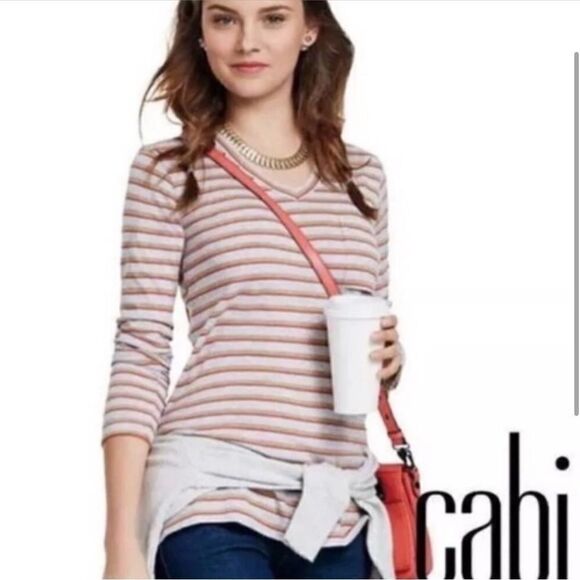 Cabi Striped Skipper Tee  - Picture 1 of 10